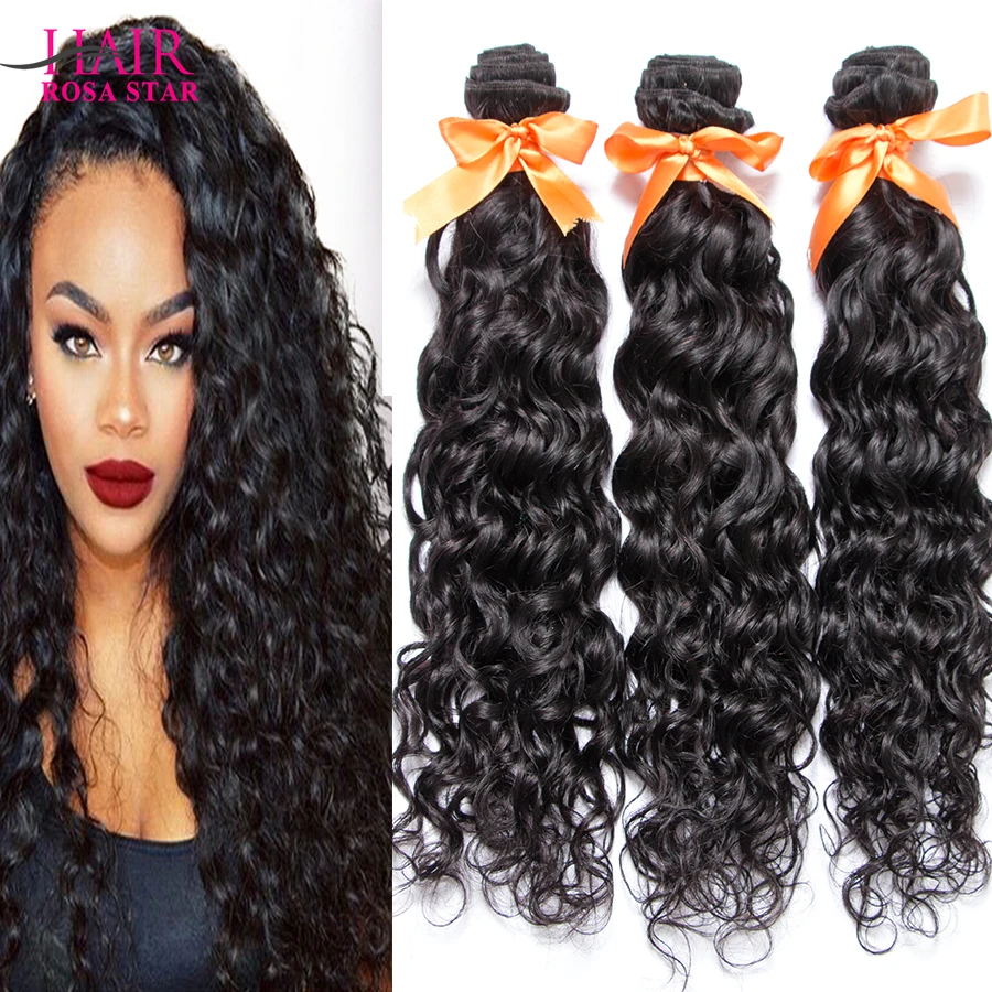 7a Malaysian Virgin Hair Water Wave 3pc Rosa Hair Products Malaysian Wet And Wavy Virgin Human Hair Weave Malaysian Natural Wave