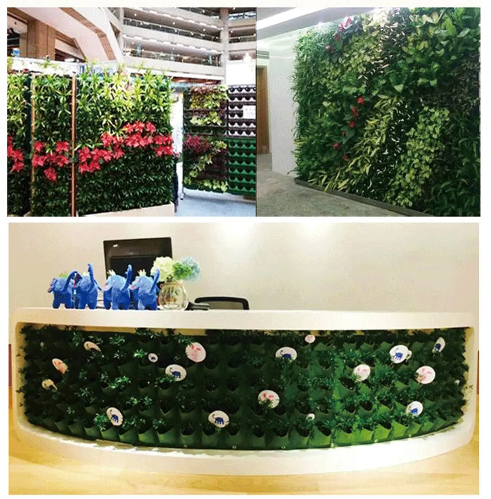 Wall Hanging Planting Bags 4/12/18/36/64Pockets Green Grow Bag Planter Vertical Garden Vegetable Living Garden Bag Home Supplies Wall Hanging Planting Bags 4/12/18/36/64Pockets Green Grow Bag Planter Vertical Garden Vegetable Living Garden Bag Home Supplies