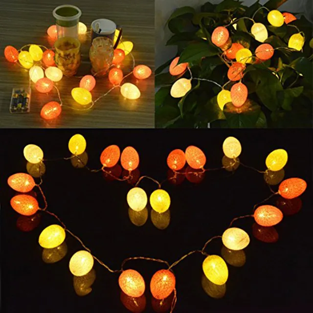 Easter Egg Lights 7feet 20 Led String Battery Operated Easter Egg Lights 7feet 20 Led String Battery Operated Decorative Fairy