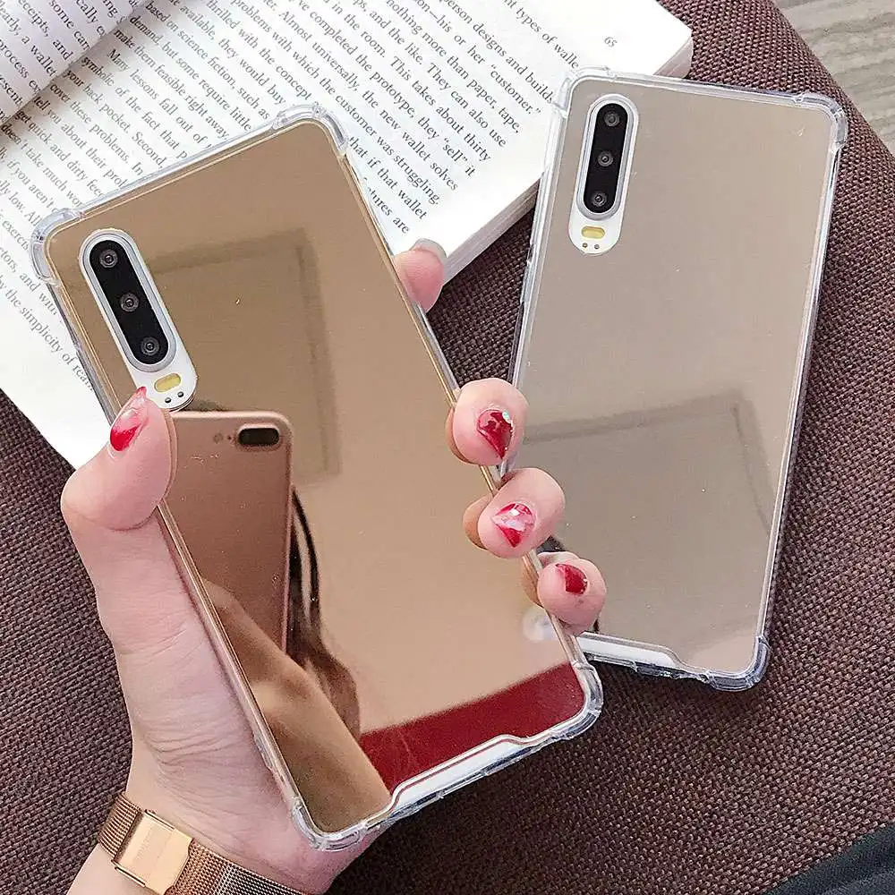 KISSCASE Drop Proof Mirror Case for iPhone XR 7 8 XS MAX X 11 6 S Plus 5 5S SE Airbag Soft TPU Phone Cover |