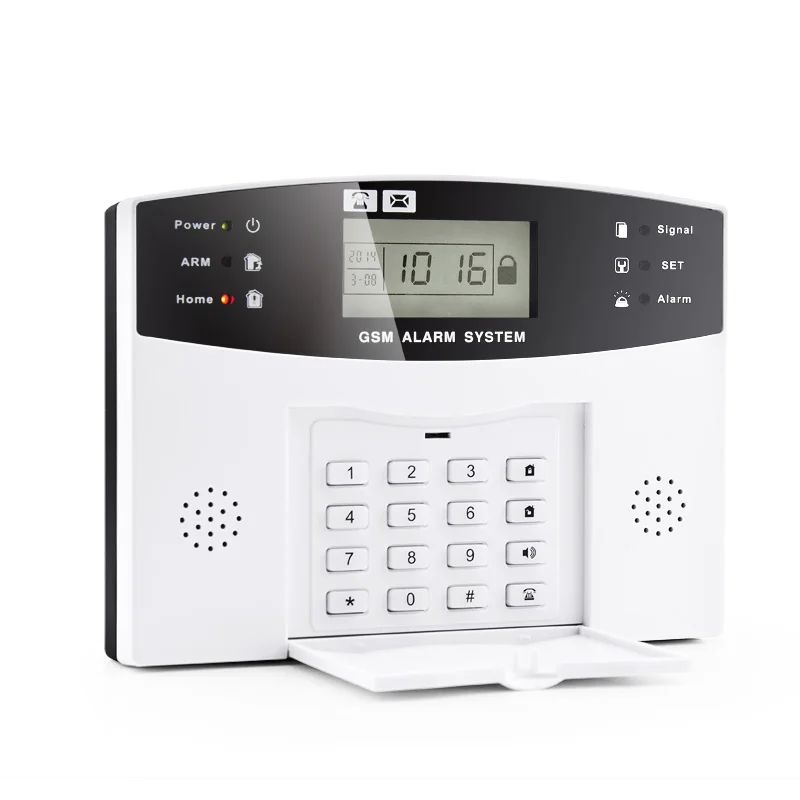 

Keypad Wireless Home GSM Security Alarm System Center SIM Card Auto Dial Work with Motion Detector Sensor Burglar Alarm Host