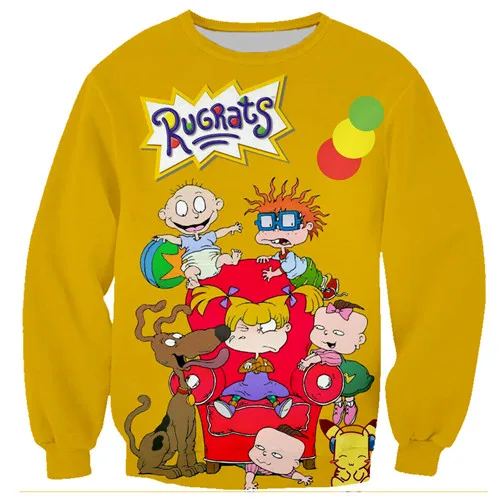 Толстовки с рюшами для маленьких мальчиков; детские толстовки с 3D принтом из мультфильма; Одежда для девочек с милой собачкой; kawaii; Осенние Топы - Цвет: Sweatshirts