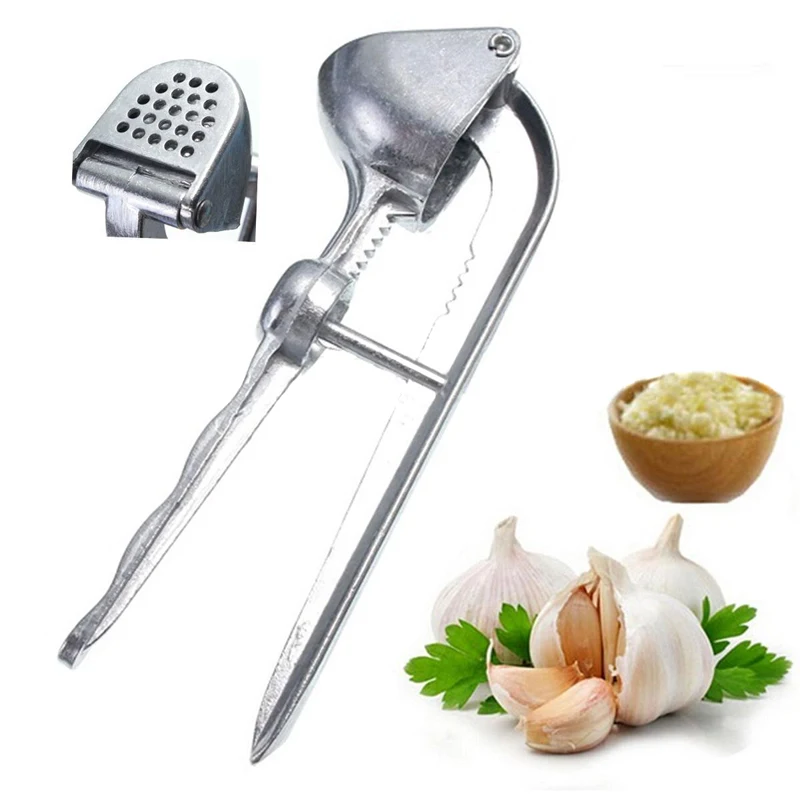JX-LCLYL 1pc Aluminum Alloy Garlic Press Crusher Squeezer Masher Mincer Home Kitchen Tool