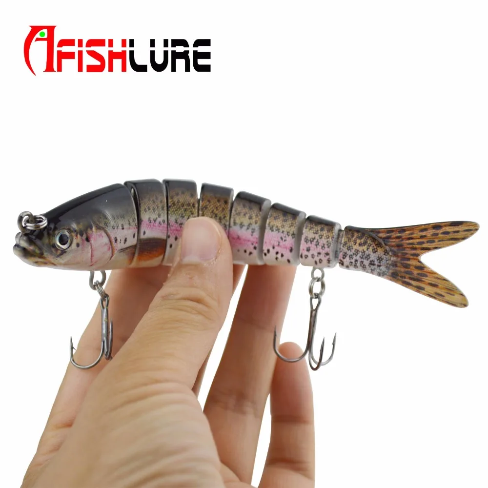 Afishlure 8 секций жесткая приманка 138 мм 27 г реалистичные рыболовные приманки 3D глаза
