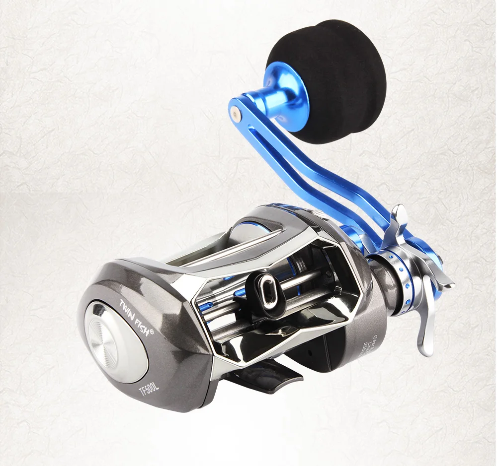 RoseWood 10KG Drag Saltwater Baitcasting Fishing Reel 7.01 12+1 Bearings, LeftRight Metal Series Baitcast Reels Carretes Pesca  (8)
