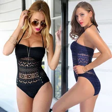 Сексуальный сдельный купальник, купальник для женщин, пуш-ап, монокини, Одноцветный боди, набор, пляжная одежда, купальник для женщин, S-4XL