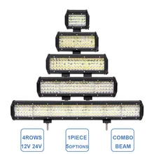 Buy 4ROWS 4 6.5 9 12 20 INCH LED WORK LIGHT BAR OFFROAD AUTO CAR ATV TRUCK TRAILER VAN CAMPER PICKUP 4X4 4WD 12V 24V DRIVING LAMP Free Shipping