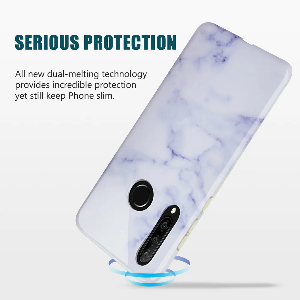 Чехол Netarlier Marble для huawei p30 lite p30pro защитный толстый imd чехол мягкая глянцевая