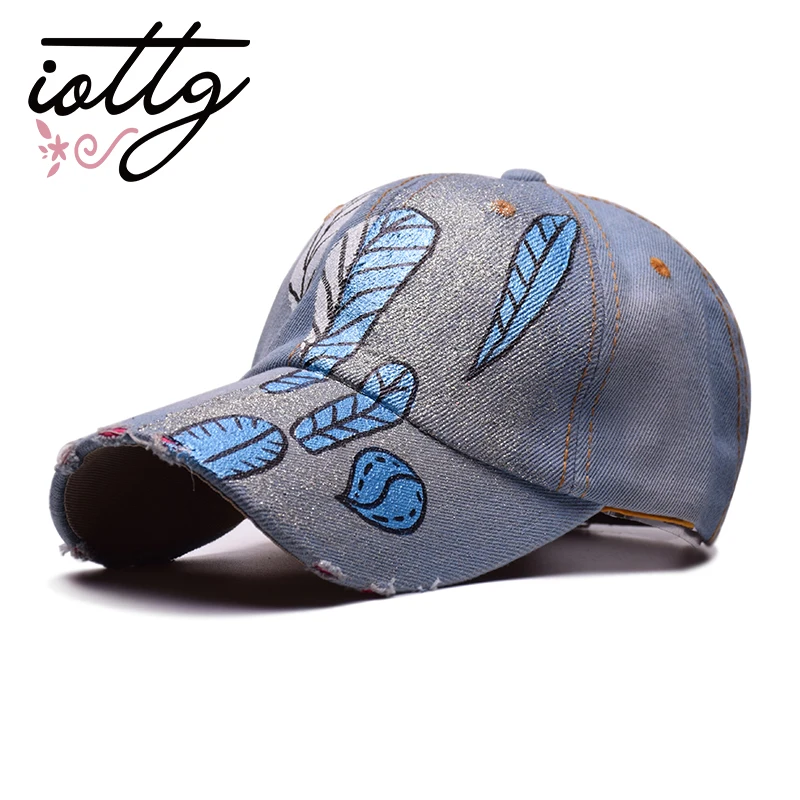 IOTTG Высокое качество перо Жан Бейсбол Кепки регулируемая хип-хоп Кепки отдыха Повседневное Snapback шляпа для Для мужчин Для женщин