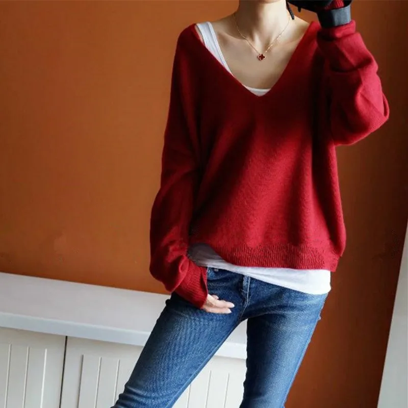 sweaters fashion 2018 women cashmere tops sexy v-neck sweater loose 100% wool sweater blouse batwing sleeve plus size pullover sweaters fashion 2018 women cashmere tops sexy v-neck sweater loose 100% wool sweater blouse batwing sleeve plus size pullover