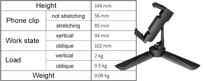 Ascromy MiniTripod Mobile Phone Stand Holder Support For Xiaomi Redmi Note 7 Huawei P30 Pro Mate 20 iPhone X XR XS Max 8 Plus 6 (13)
