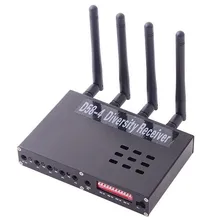 FPVOK D58-4 5,8G беспроводной видео приемник 5,8 ГГц 4 канала 12 В разнообразие AV рис приемник для пульта дистанционного управления Самолет