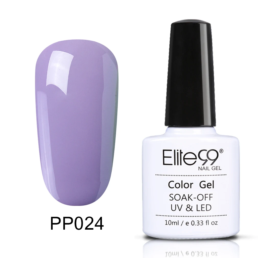 Elite99 фиолетовый Гель-лак для ногтей Полупостоянный лак для ногтей УФ-гель лак замачиваемый дизайн ногтей Лаковая эмаль - Цвет: PP024