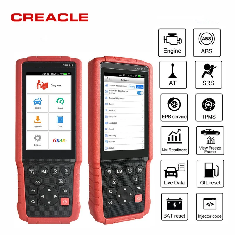 

BEST NEW Launch CRP818 CRP 808 CRP828 Full System OBD2 Diagnostic Tool for European Cars /America car / Asian Cars