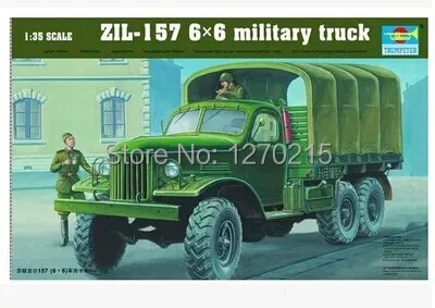 Трубач 01001 1/35 ZIL-157 6X6 военный грузовик пластиковая модель комплект