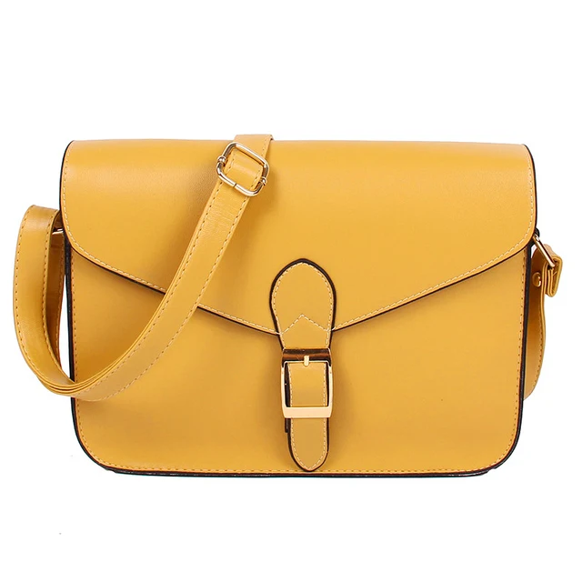 Women S Handbag Messenger Bag Preppy Style Vintage Envelope Women S Handbag Messenger Bag Preppy Style Vintage Envelope Shoulder High Quality Briefcase Yellow