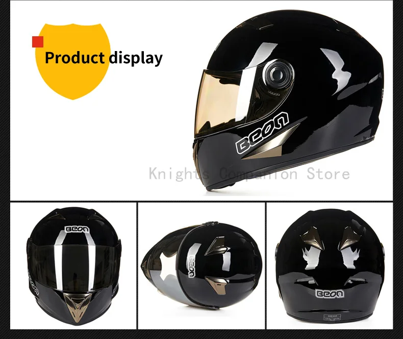 BEON мотоциклетный шлем полное лицо шлем Casco Moto Capacete мотокросс шлем мото Винтаж Гонки езда 500