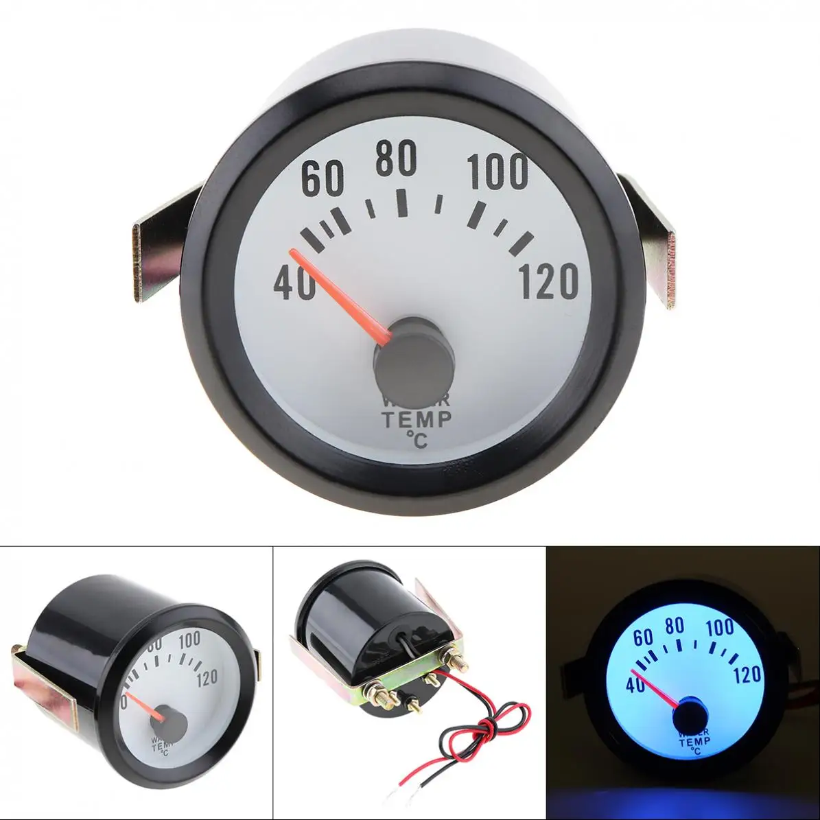 Universal 2" 52mm 12v Blue Led 40120 Celsius Degree Car Water