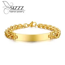 Европа Горячие Serratula восемь слова мужчины золотое покрытие Titanium стали подарок браслеты Браслеты Оптовые Модные украшения для мужчин
