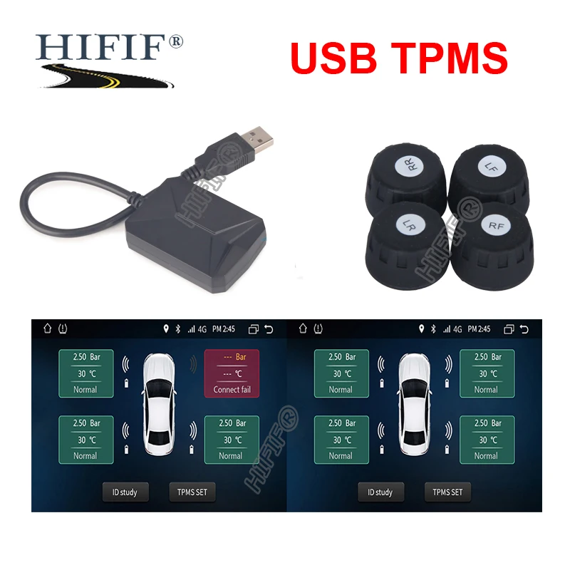 Для Android USB TPMS система контроля давления в автомобильных шинах диагностический инструмент для автомобильных шин с мини внешним датчиком