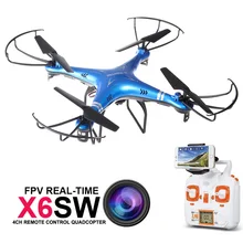 X6SW Профессиональный FPV RC Мультикоптер Drone С WI-FI Камера HD 2.4 Г 4CH Rc Дрон Вертолет Поддержка в Реальном Времени Видео БПЛА Для продажа