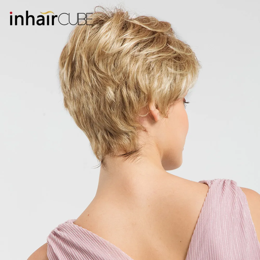 INHAIR CUBE 6 дюймов 50% синтетические человеческие волосы натуральные волнистые
