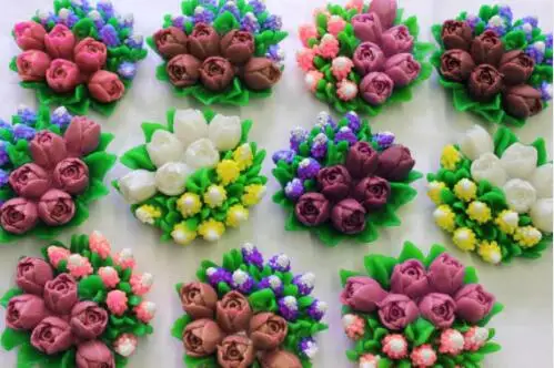 Силиконовые формы для цветов 3d формы для Тюльпанов формы для мыла формы для лесных цветов формы для Тюльпанов форма для подарка на День Матери букет цветов