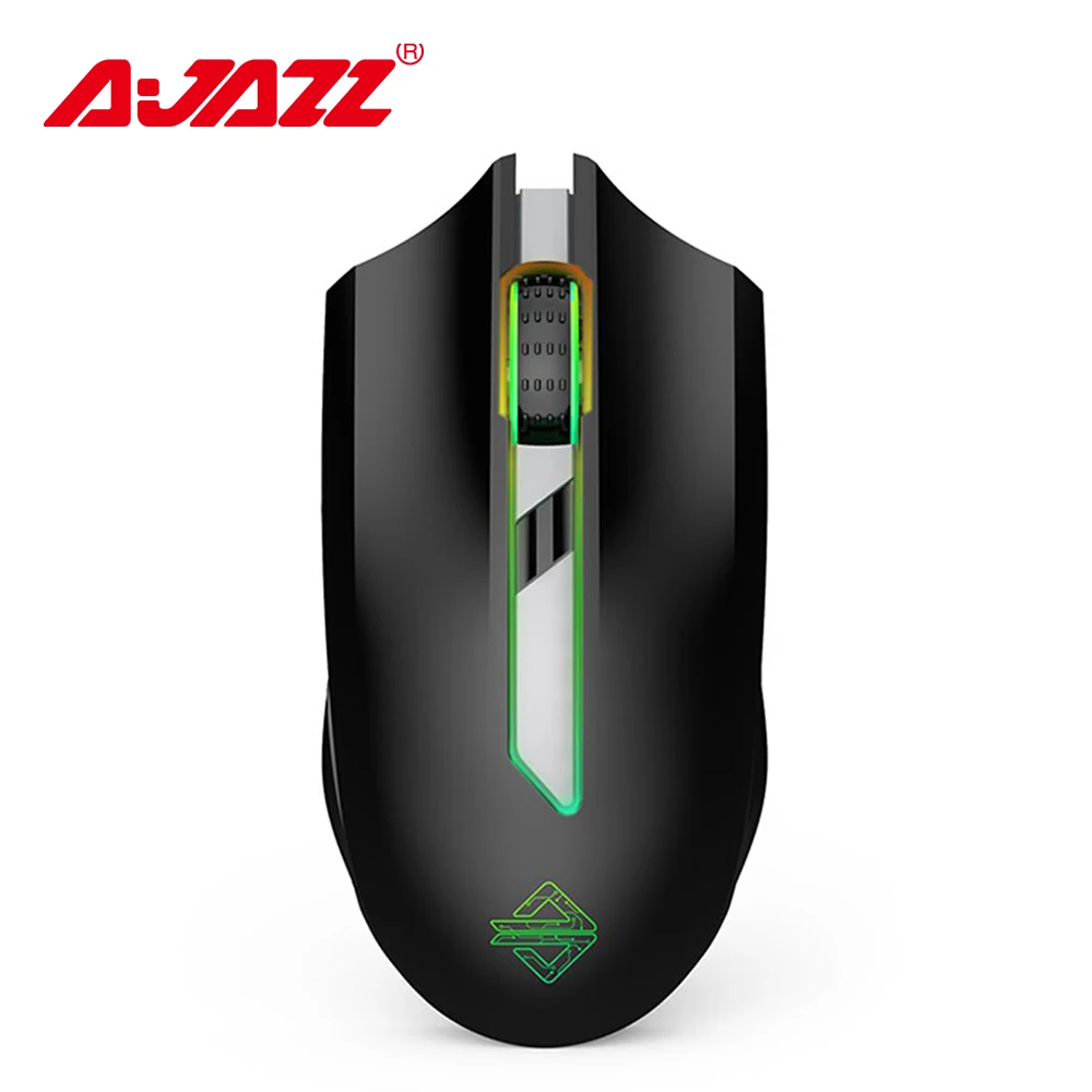 Ajazz AJ302 Pro мышь 2,4G беспроводной Двойной режим мыши RGB красочное освещение игровая мышь геймер 5000 dpi Регулируемая перезаряжаемая