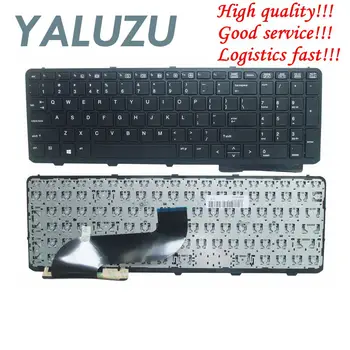 

YALUZU English NEW Keyboard For HP ProBook 650 G1 655 G1 US With Frame Laptop Keyboard Black