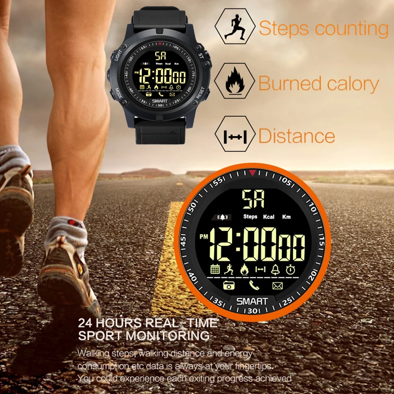 Спортивные часы UHOOFIT DX17s Bluetooth умные для мужчин 50 м водонепроницаемые шагомер