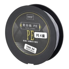 100 м рыболовная леска, прочная, 4 нити, плетеная леска, разные размеры, износостойкая, мощная, PE рыболовная леска