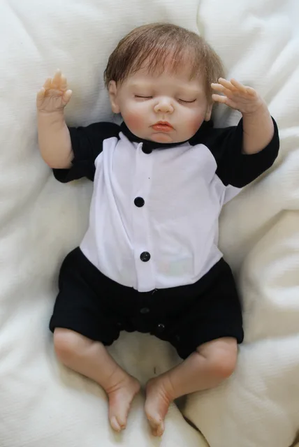 Soft Vinyl Reborn Baby Boy Dolls So Truly Real Newborn Sleeping