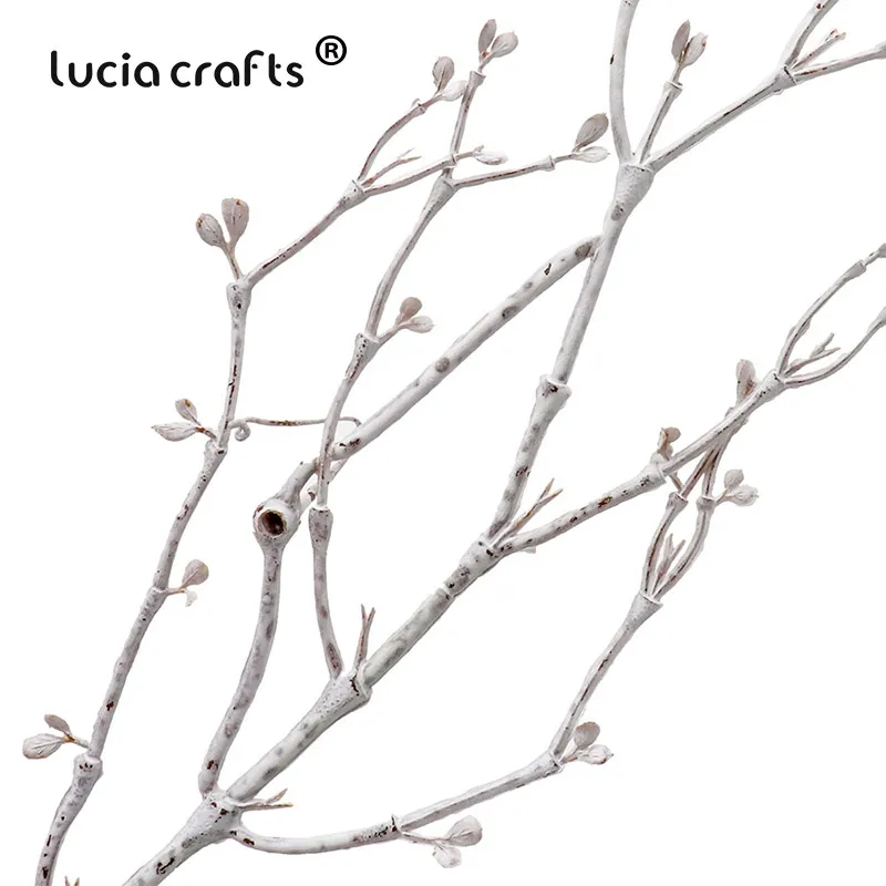 Lucia crafts 5 шт./2 пучка пластиковых растений, искусственные маленькие листья, ветка, сделай сам, Рождество, дом, цветок, украшение A0906