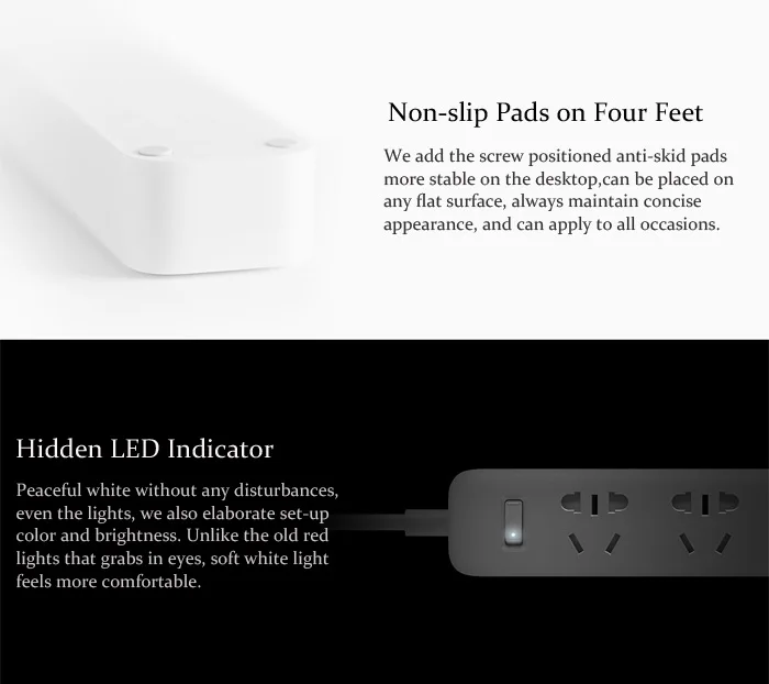 Xiaomi Smart power Strip 250 В 3 USB порта 3 розетки 2A Быстрая зарядка многофункциональная силовая лента домашняя электронная