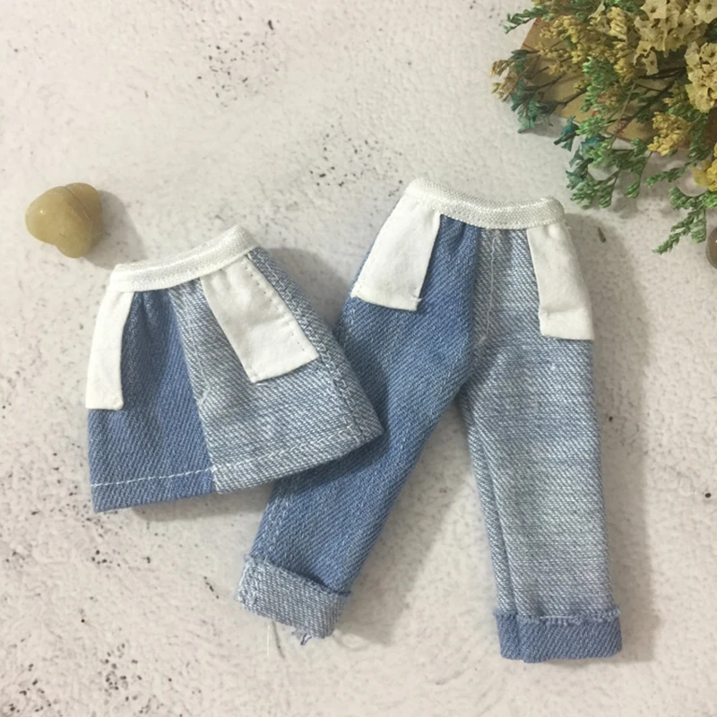 

New Fashion Doll’s Blyth Clothes jeans/Denim skirt for Blyth, Licca, OB24,Azone, Barbies Clothing for 1/6 doll accessories