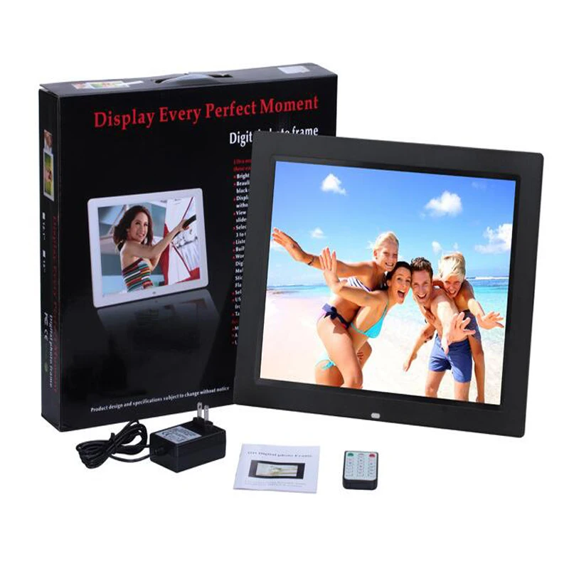 12 дюймовая Tft ЖК светодиодная цифровая рамка с функцией Full Mp3 фильмы пульт ДУ sd