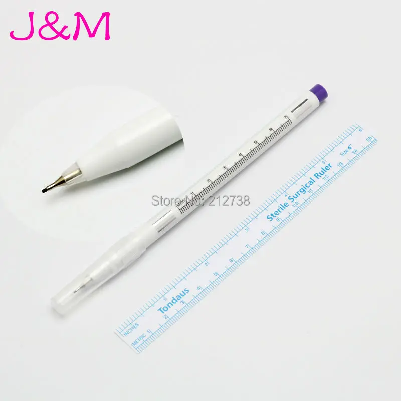 

5pcs Cosmetic Positioning Acupuncture Point Pen Surgical Skin Marker for Eyebrow Skin Marker Pen Tattoo Skin Sterile Surgical