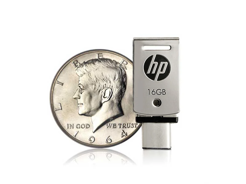 Флешка hp USB C флэш-накопитель 16 GB OTG Pendrive 32 GB 64 GB x 5000 m металла Memory Stick подарок USB3.1 ручка гравировкой DIY логотип Тип-C накопитель usb флешка