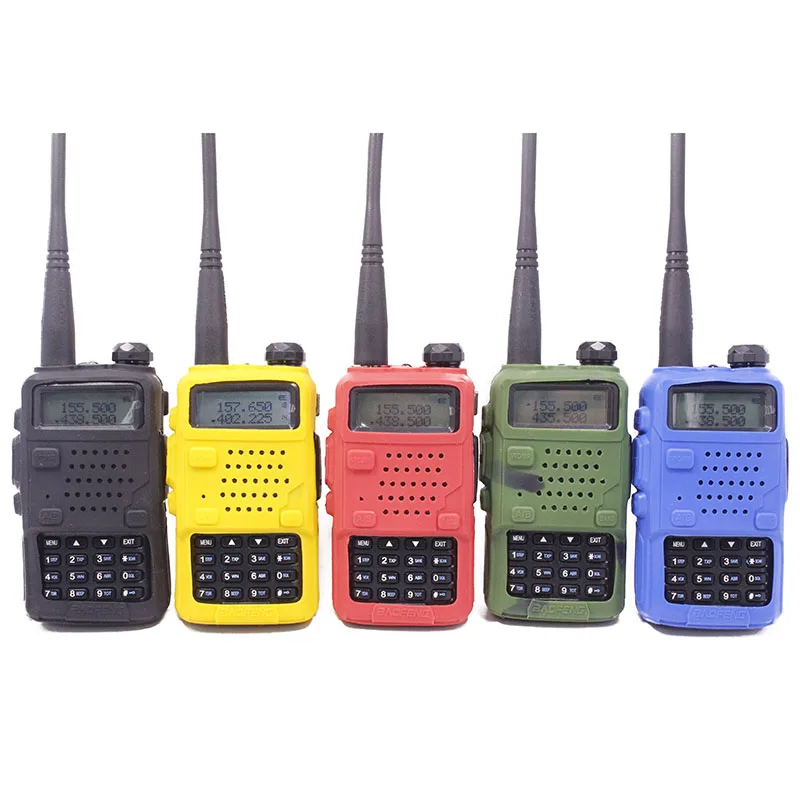 5 шт. Baofeng UV-5R Walkie Talkie резиновая кобура Чехол для Baofeng UV-5R УФ 5R UV5R UV-5RE DM-5R Retevis RT5R RT-5R 2 способ радио