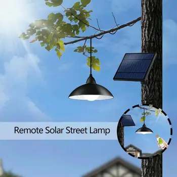 

12LED Solar Street Light Chandelier Remote Control outdoor waterproof Garden Lawn Floodlight with 3m wire