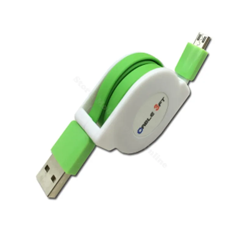 1 м/2 м/3 м Выдвижной Micro USB кабель для samsung Galaxy J3/J5/J7/A3/A5/A7 S7/S6/Edge Note 5 EU настенный адаптер зарядного устройства для телефона - Тип штекера: green