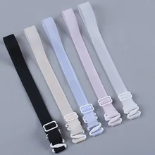 1,8 см в ширину Для женщин Невидимые бретели бюстгальтера Регулируемый силиконовый бюстгальтер с плечевыми ремешками мягкие с низким вырезом на спине бюстгальтер на крючках удлинители