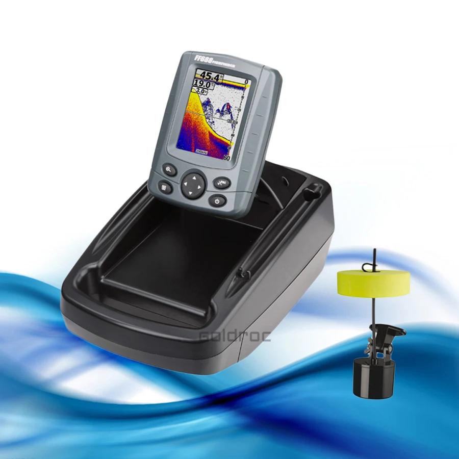 FF668A 3.5" 16 levels Grayscale Dual Beam Fishing finder Sonar Depth