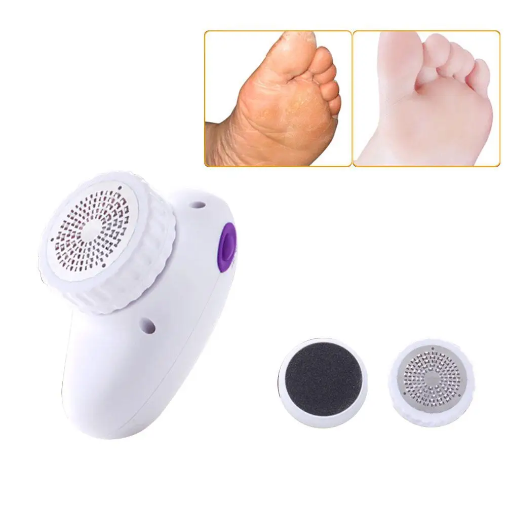 Portable Electric Pedicure Machine Dead Skin Callus Remover Rotary Blade Pedicure Tool Dry Battery Type Foot Care Tools