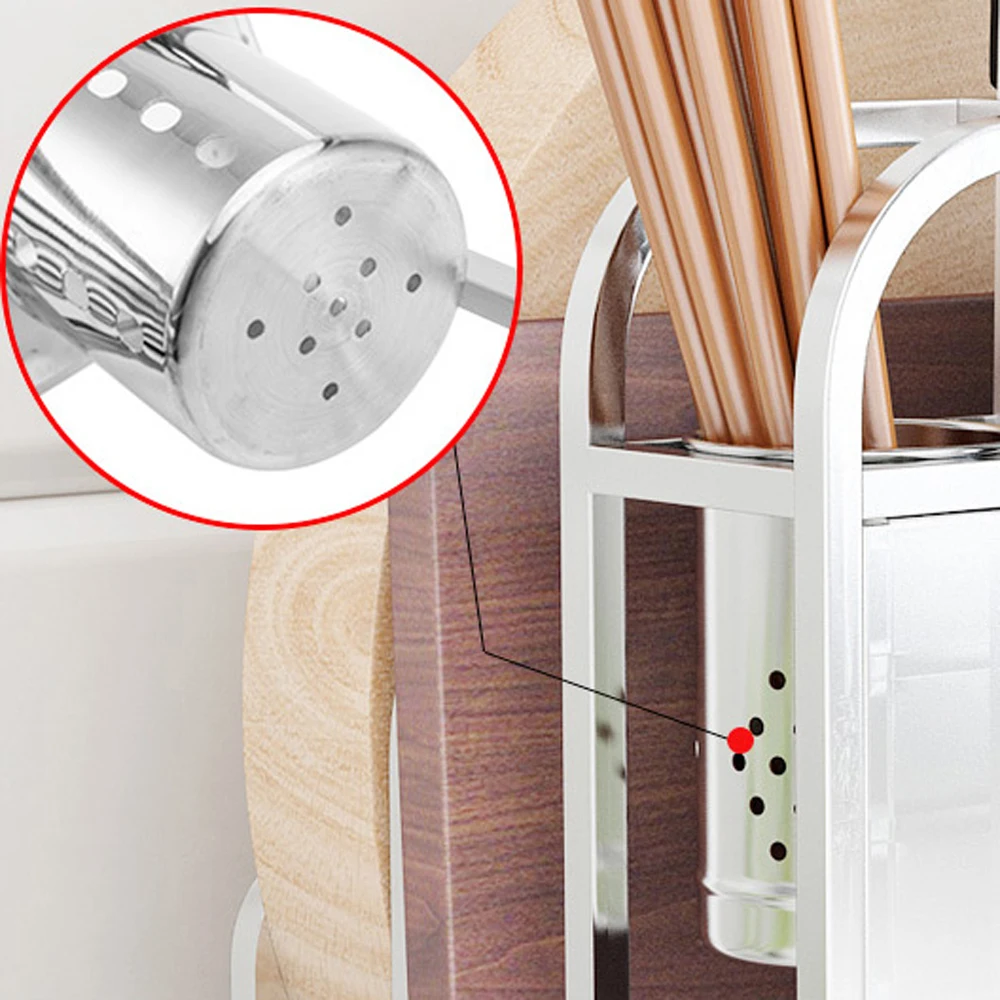  A1 304 stainless steel knife holder kitchen rack multifunctional kitchen supplies chopsticks cuttin - 32911180342