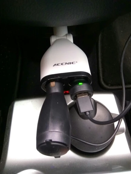 ACCNIC двойной зарядное устройство USB прикуриватель 2 розетки 12 В/24 В сплиттер Конвертер Разъем 5 в 1A/2.4A автомобильное напряжение диагностический дисплей