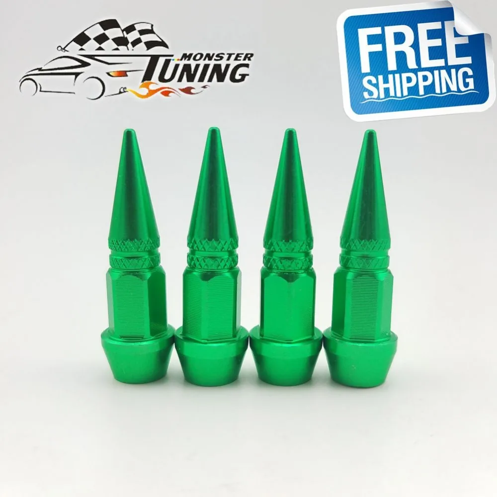 Free Shipping 4pcs Universal Car Accessories Tire Valve Caps Wheel Rim
