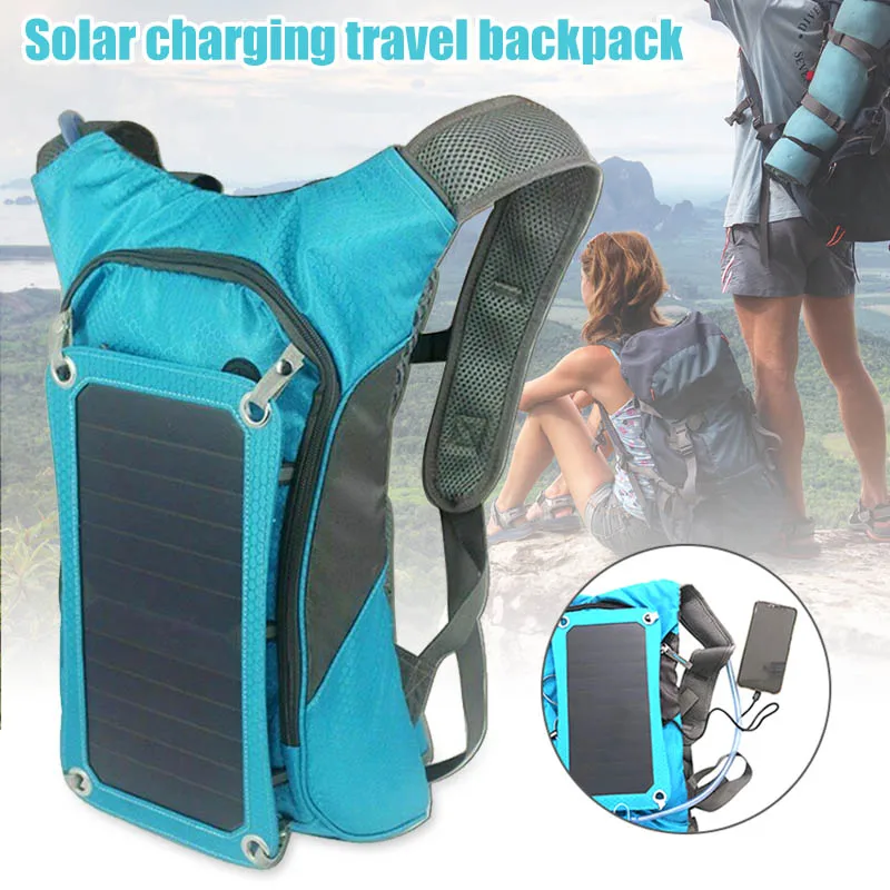 

Solar Power Survival Backpack Waterproof Outdoor Power Bank Backpack for Riding Hiking XXM8