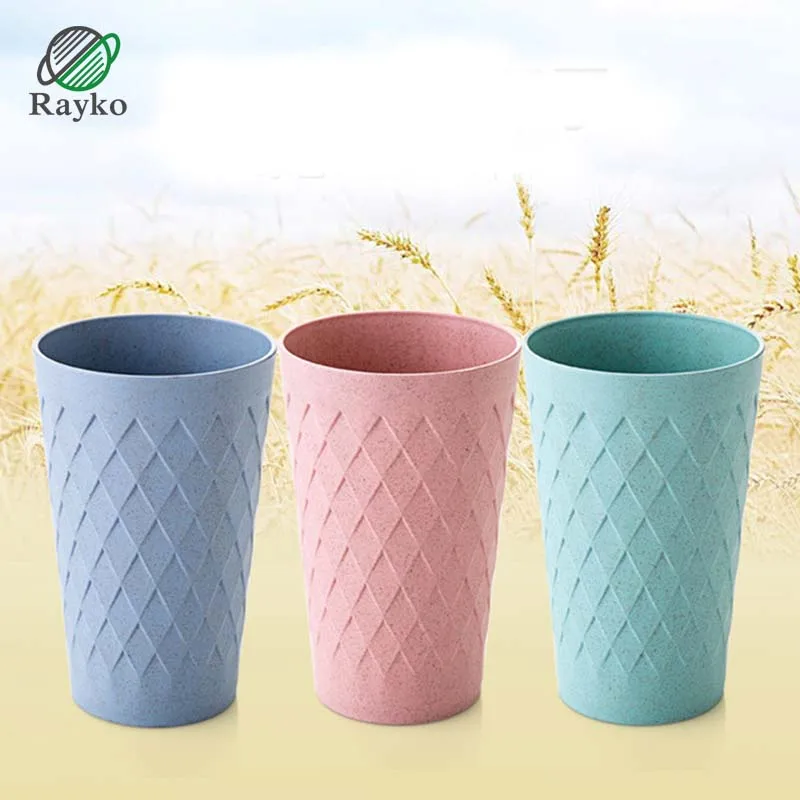 

Creative Plastic Solid Color Cups New Fashion Milk Coffee Cups Household Couple Drop Proof Toothbrush Cup Drinkware