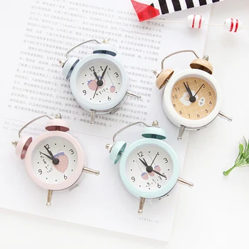 

Creative Alarm Clock Kids Cartoon Silent Sweep Night Talking Wake Up Light Table Digital Clock Mechanism Alarm Clocks 4z